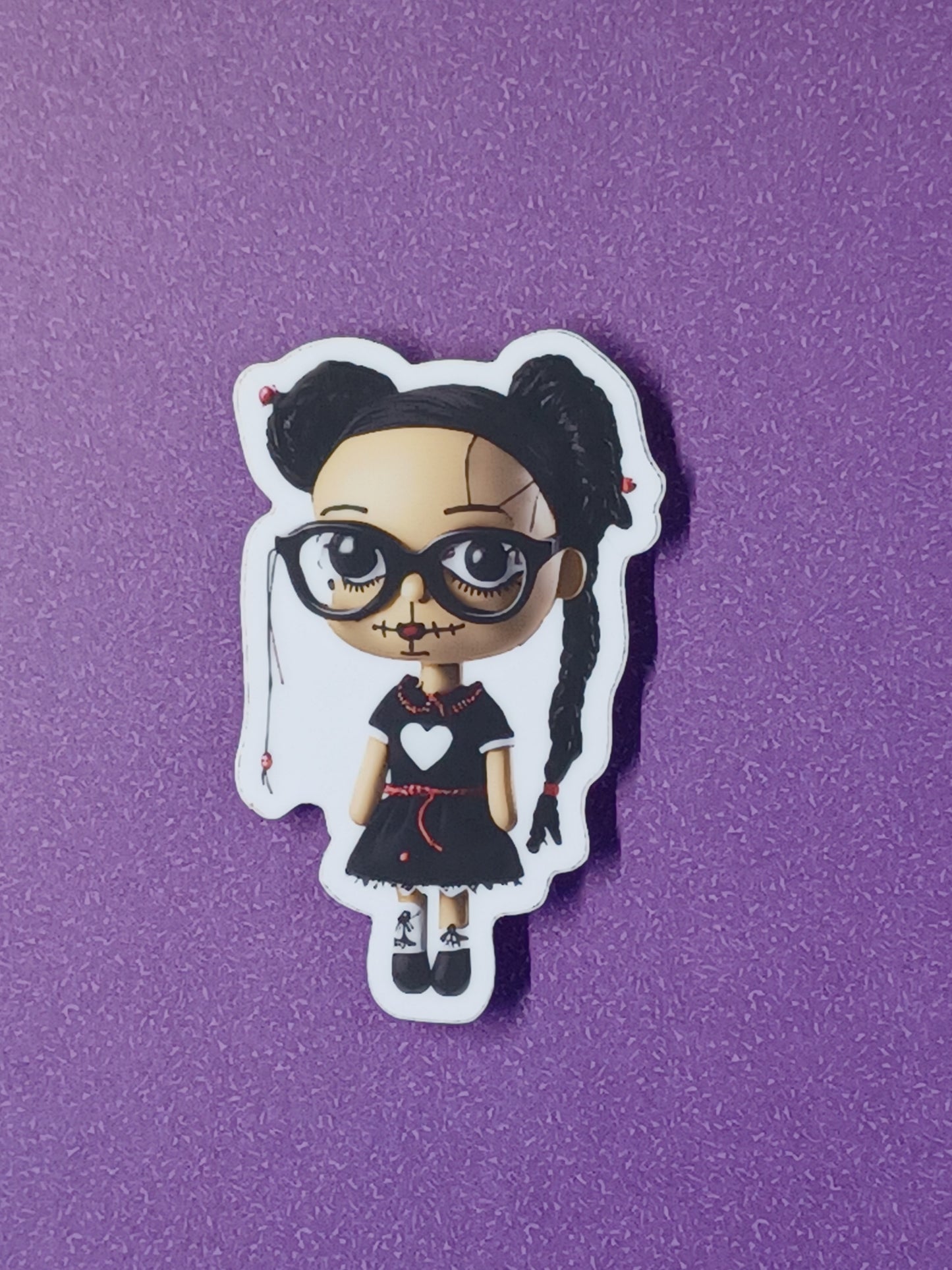 "Voodoo School Girl" vinyl die-cut sticker