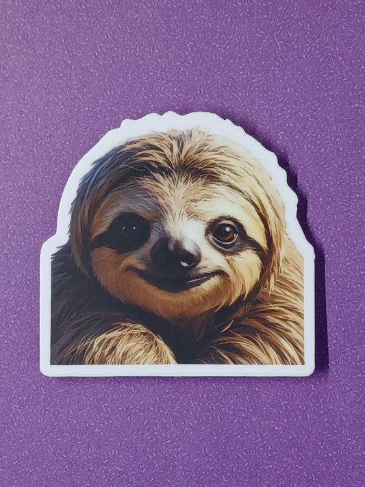 "Sheldon The Sloth" vinyl die-cut sticker